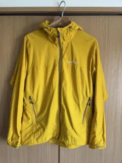 送料込み★mont-bellイエロー フード付きジャケット