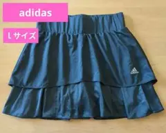 テニス　スコート　adidas　アディダス　レディース　ｌサイズ　グレー　ピンク