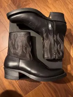 レザーウエスタンブーツ 黒