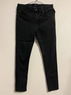 「UNIQLO」HEATTECH ブラック スキニージーンズ黒32