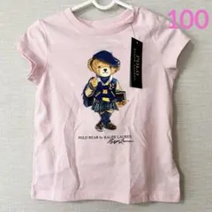 ラスト1点◇新作◇ラルフローレン ガールズ半袖Tシャツ ピンク 3T/100