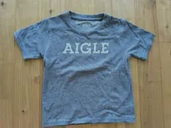 AIGLE ロゴプリント Tシャツ グレー110cmのサムネイル