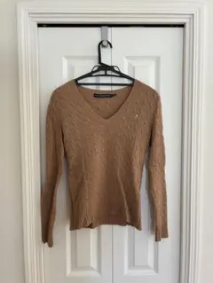 Ralph Lauren Sport ベージュ Vネック セーター L