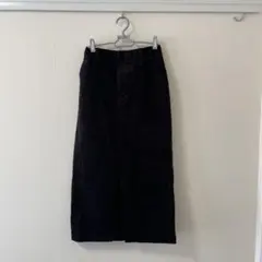 グローバルワーク　コーデュロイ スカート　Mサイズ　黒　ブラック