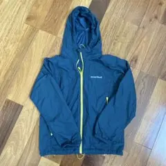 モンベル　アウター　ナイロンジャケット 150 ネイビー　イエロー