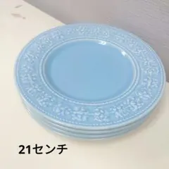 未使用品ウェッジウッド4枚セット21cmフェスティビティ プレートブルーのサムネイル