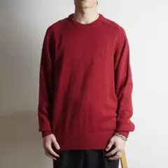 POLO by Ralph Lauren クルーネックニット レッド/TW92