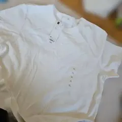 GU オフホワイト 半袖Tシャツ XL