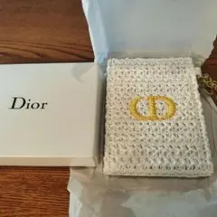 【新作未使用】Dior 編み込みデザインミラー ノベルティグッズ
