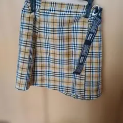 チェック柄スカート （ショートパンツ付き）