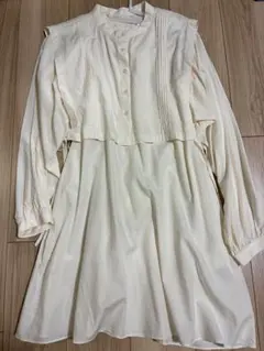 ローリーズファーム　ピンタックレイヤードブラウス