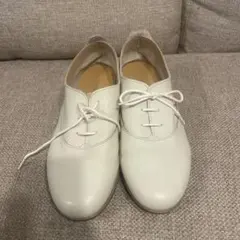 レースアップシューズ ホワイト
