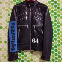 Dsquared2 ライダース ロゴ ジップ シングル 46 2019ss