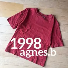1998 agnes.b vintage アニエスベー 赤　半袖　Tシャツ　平成のサムネイル