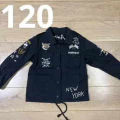 Avirex 刺繍入りジャケット 黒　120㎝