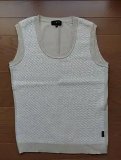 【極美品】DAKSダックス トップス ベスト ニット ベージュ