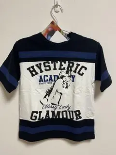 JOEY HYSTERIC Tシャツ M 120 ブラック✖️ネイビー 日本製のサムネイル