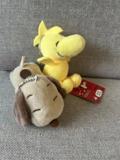 スヌーピー ぬいぐるみ マスコット ウッドストック　ピーナッツ タグ付き　セット