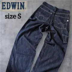 【EDWIN エドウィン】 ワイド ストレート デニム ペインターパンツ S