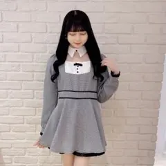 evelyn チョーカーレザーロンパース