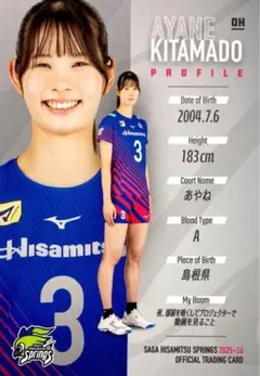 キ*ン様 久光スプリングスSAGA 北窓絢音選手 期間限定 プロモデルユニフォー 選手 | SAGA久光スプリングス