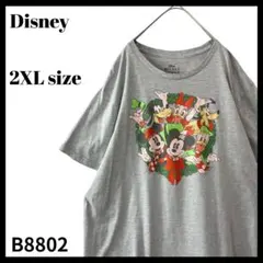 【公式】ディズニー クリスマスリース Tシャツ キャラクター ミッキーマウス