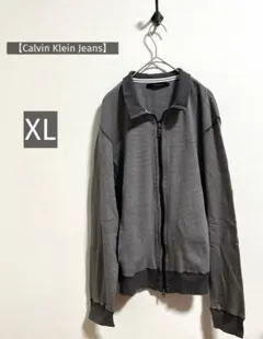 【Calvin Klein Jeans】ジップアップ スウェット XL アウターのサムネイル