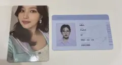 TWICE formula of love ミナ　トレカ　IDカード