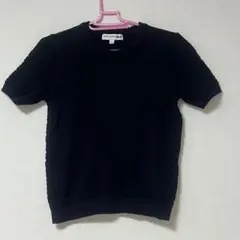 【INES DE LA FRESSANGE】ネイビー半袖ニット