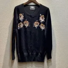 マーカスルプファー  スパンコール ニット マーカスルプファー MARKUS LUPFER ニット セーター スパンコール XS
