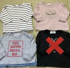 ベビー服まとめ売り 子供服 長袖ロンT3点セット 80サイズ 春秋