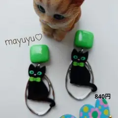 【052】黒猫ちゃん 緑が大好き