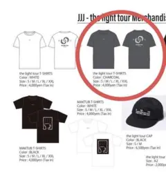 JJJ the light tour Tシャツ チャコール