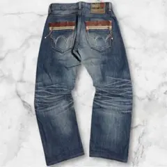 日本製 EDWIN444XVS ヴィンテージ加工 デニムパンツ 鬼ヒゲ ハチノス