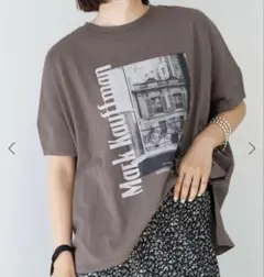 Mark Kauffman フォトプリント Tシャツ ブラウンのサムネイル