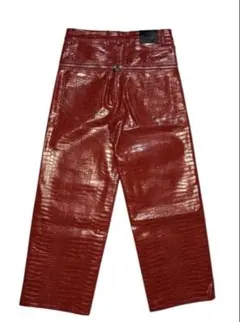 即完売品 goar archiveクロコ 赤 M - メルカリ