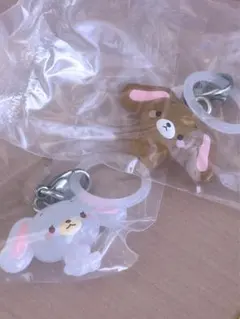 サンリオ ゆるっとめじるしアクセサリー しろうさ くろうさセット