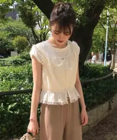 【新品未使用】mystic ヴィンテージレースキャミ