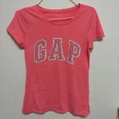 GAP Tシャツ　ロゴ　ギャル Y2K ピンク　ラメ　レディースS相当
