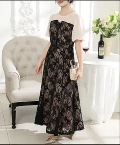 エレガントなレースパーティードレス