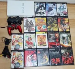 プレイステーション2 本体セット　ホワイト+ゲームソフト17点セット