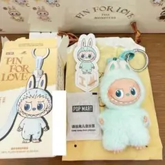ラブブ LABUBU PIN FOR LOVE イニシャルアルファベット I