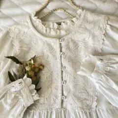 サマンサモスモス ★sm2★オフ＊胸元お花レースワンピース