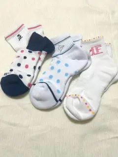 テニスソックス3足セット★ダンロップ・SRIXON他