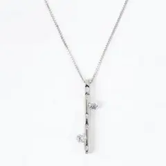 0.2ct シルバーネックレス Shooting Star Design
