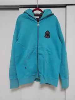 TOMMY ターコイズ フルジップ フード パーカー