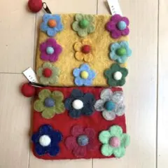 フェルトポーチ2個セット処分SALE！　新品！