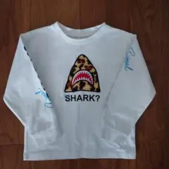 ヒョウ柄サメデザイン長袖カットソー 110cm