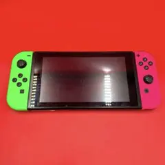 Nintendo Switch ピンク/グリーンジョイコン ジャンク品 - メルカリ