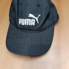 PUMA キッズ キャップ ブラック メッシュ　マツオタクノリ名前ネームあり子供のサムネイル